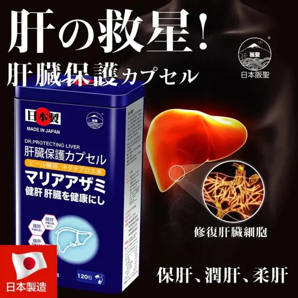 日本阪聖護肝博士 120粒