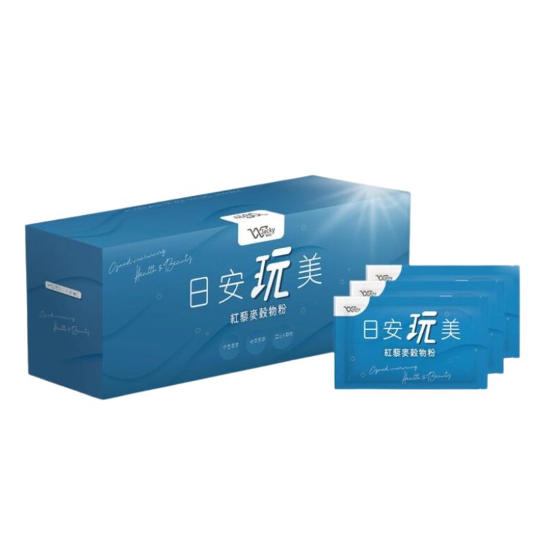 台灣 日安玩美 紅藜果膠穀粉30包