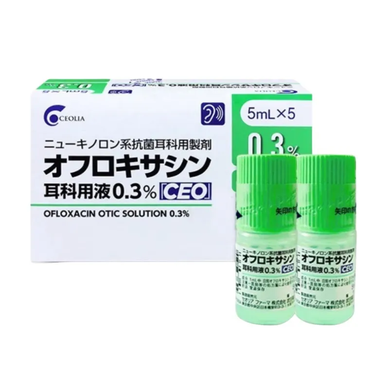 日本Ceolia中耳炎外耳炎左氧氟沙星耳科用液 5ml×5支